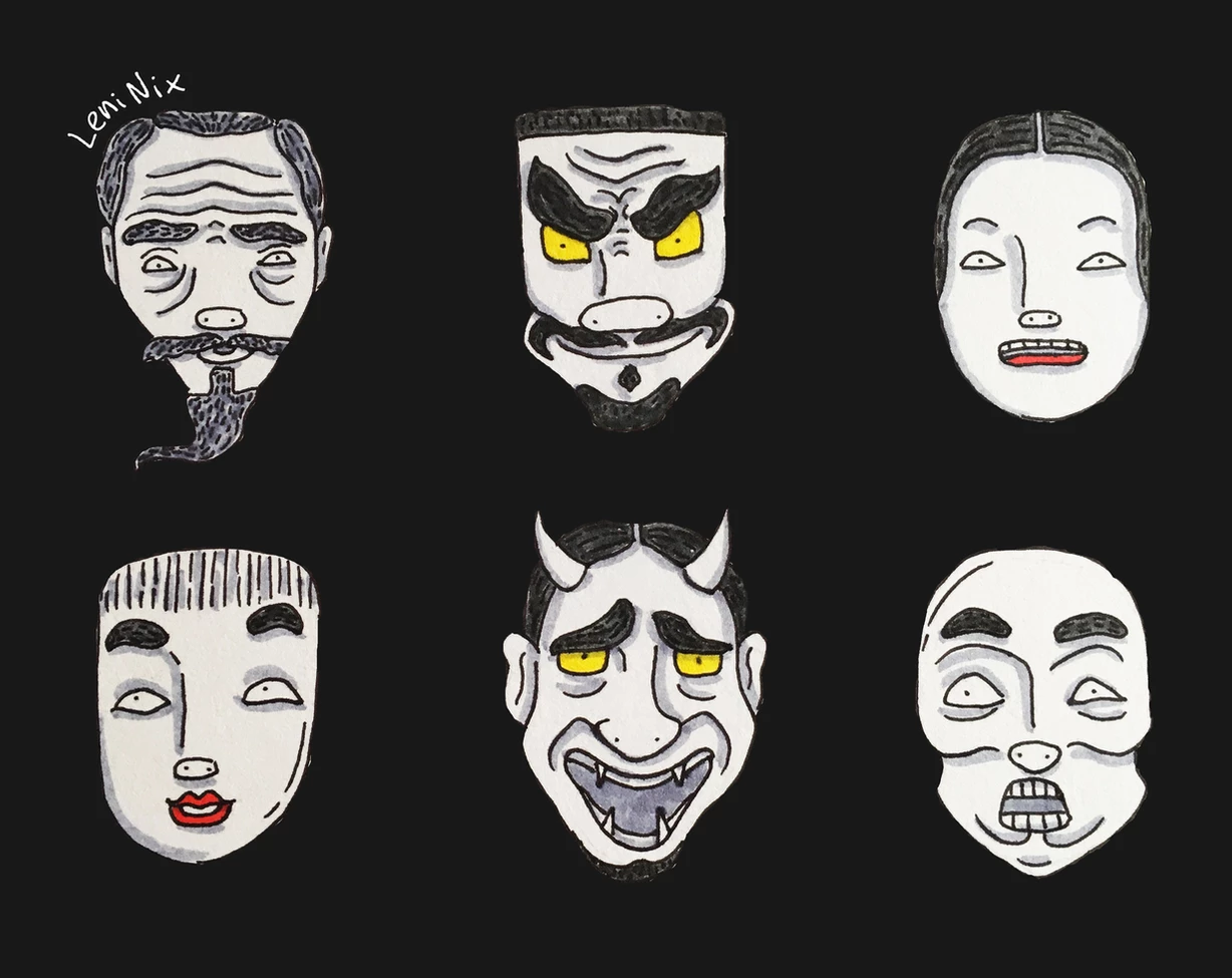 Máscaras de Teatro Noh